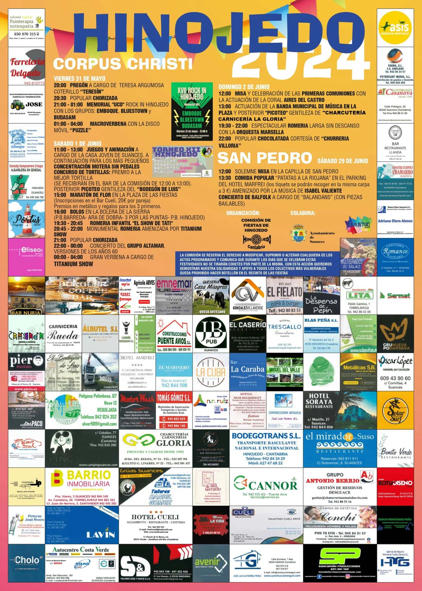 El pueblo de Hinojedo celebra este fin de semana sus fiestas patronales del Corpus