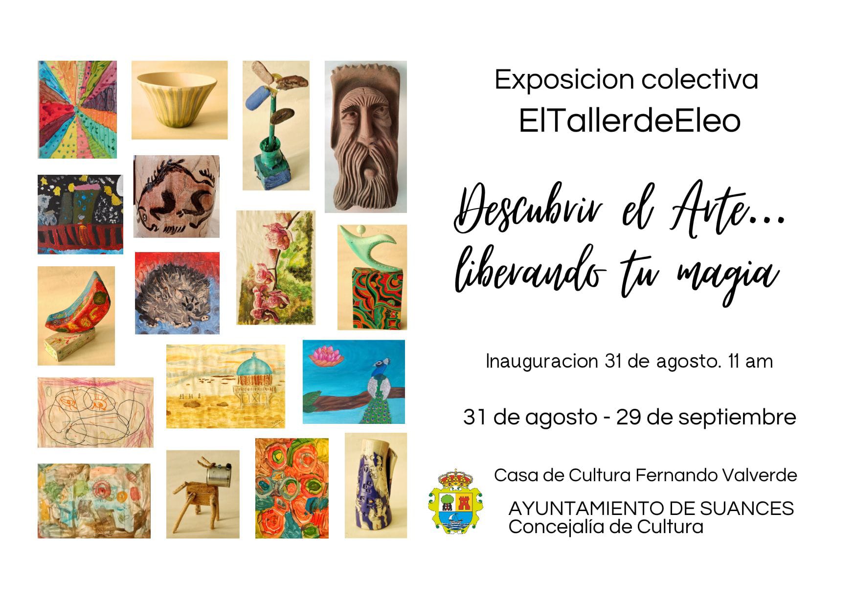 La Casa de Cultura Fernando Velarde inicia la temporada de exposiciones con la muestra artística de “El Taller de Eleo”