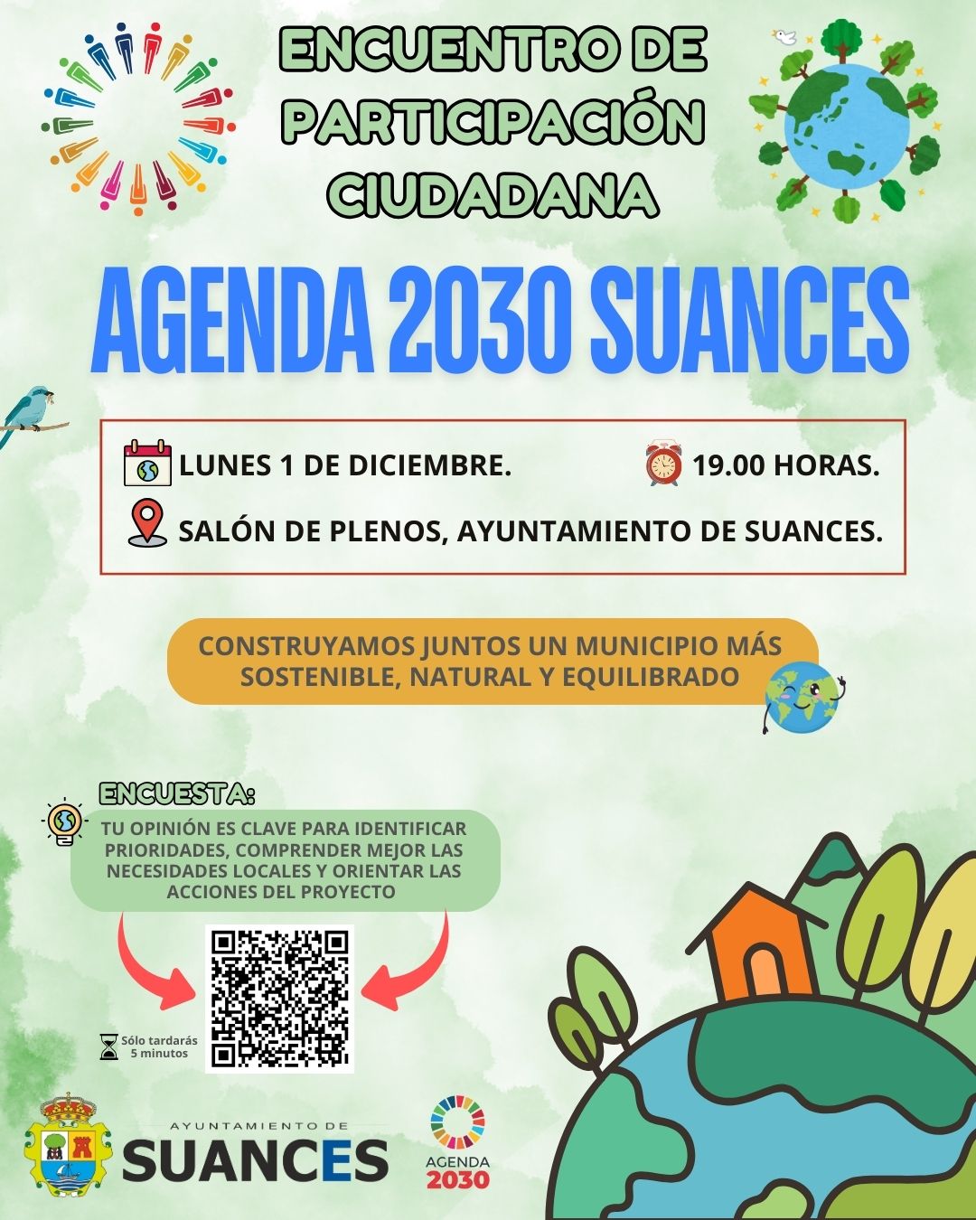 El Ayuntamiento de Suances organiza un encuentro de participación ciudadana para avanzar en el proyecto de la Agenda 2030