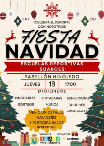 La fiesta de Navidad de las Escuelas Deportivas de Suances tendrá lugar el próximo jueves, 18 de diciembre