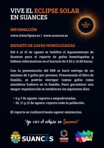 REPARTO DE GAFAS HOMOLOGADAS ECLIPSE 12 AGOSTO