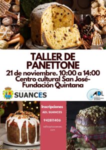 La ADL de Suances organiza un taller gratuito de elaboración de panettone el próximo 21 de noviembre