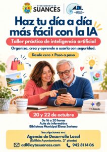 El Ayuntamiento de Suances organiza un taller práctico para aprender a utilizar la inteligencia artificial en el día a día
