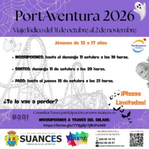 VIAJE PARA JÓVENES A PORTAVENTURA