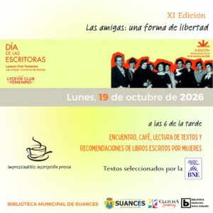 La Biblioteca Municipal Elena Soriano refuerza su programación cultural de octubre con encuentros literarios, lectura solidaria y presentación de libros